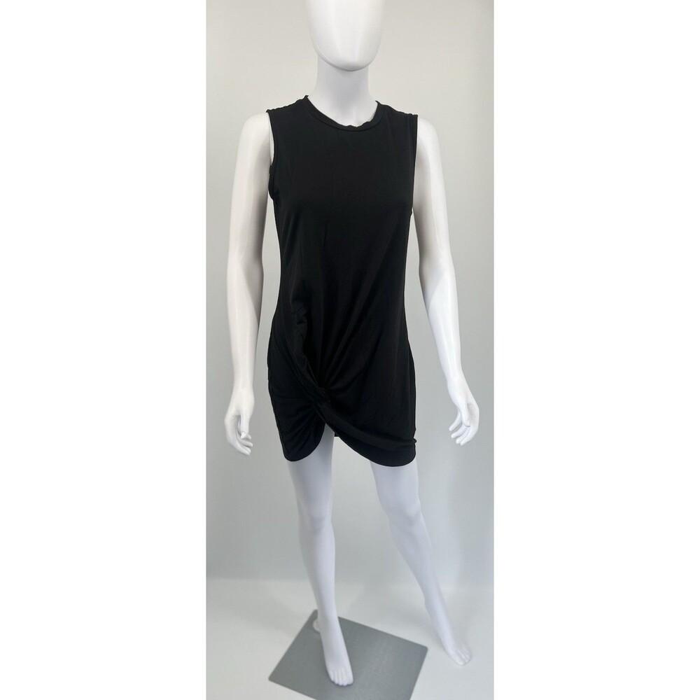 Shein Black Knot Tank Top Shirt Dress Size M Medium